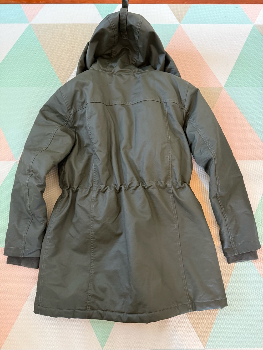 J. Crew Olive Green Perfect Winter Parka Size Medium - Picture 8 of 12